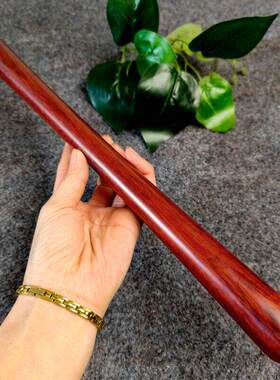 小叶紫檀筋骨棒红木工艺圆头棍适用于把玩的实木鼓棒原木