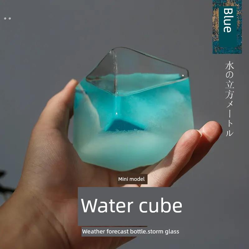 b水立方天气预报瓶天气风暴瓶纪念品桌面装饰品创意生日礼物毕业