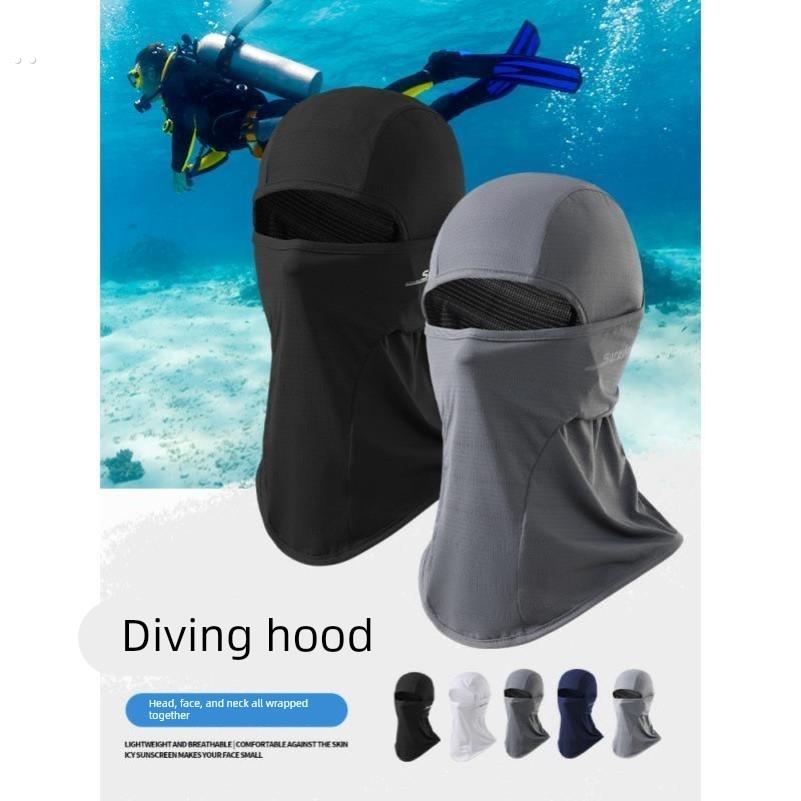 潜水面罩男士浮潜冲浪装备夏季防晒脸基尼全脸海边游泳头套帽子女