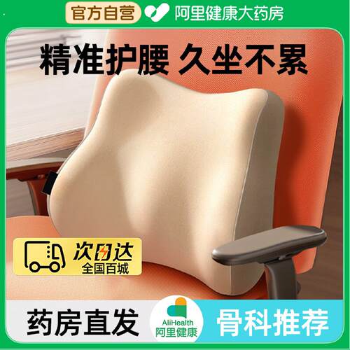 人体工学护腰坐垫久坐神器腰部靠背托支撑靠垫枕座椅办公室工位