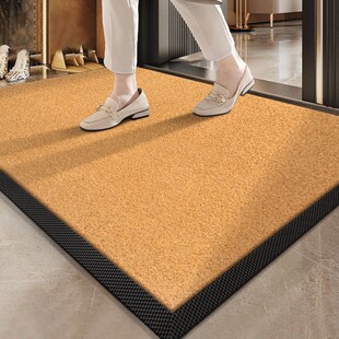 黄色地垫入户门垫防滑耐脏蹭土脚垫仿H椰棕门外垫免打理门口防尘