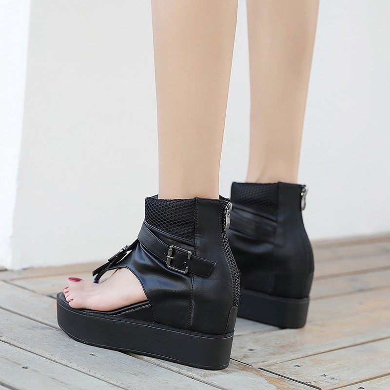 2021春夏内增高l女鞋休闲时尚厚底女凉靴松糕夹趾鞋防水台高跟凉,女鞋,罗马凉鞋,淘宝优惠券,粉丝福利购,淘宝优惠卷