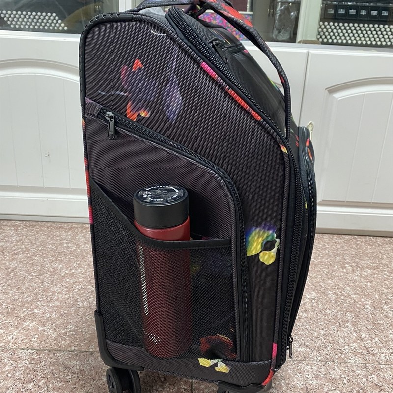 新式手风琴包拉杆箱包手提印花半C硬包 防水耐磨外出静音万向轮