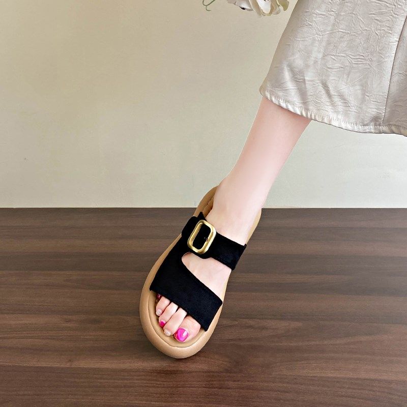 夏季外穿孕妇凉拖鞋女士q大码41一43宽松妈妈凉鞋休闲一字拖不累,女鞋,一字拖,淘宝优惠券,粉丝福利购,淘宝优惠卷