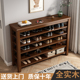 架子 入户大容量鞋 全实木鞋 架柜家用门口一体多层收纳简约北欧新款