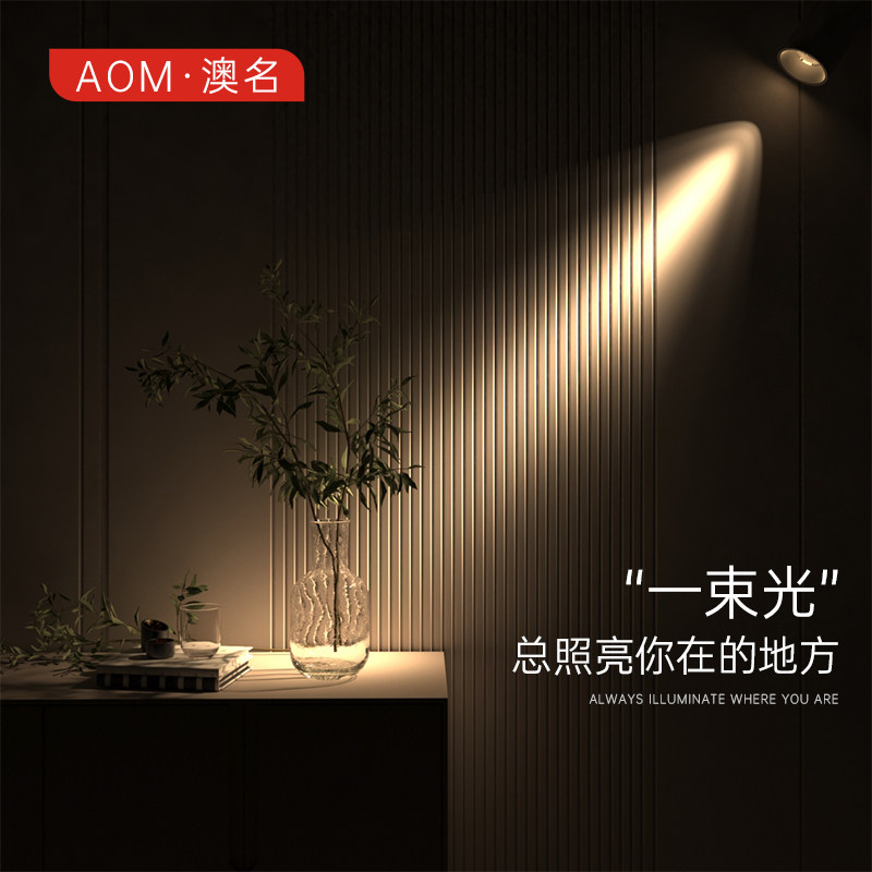 明装小射灯led吸顶展柜美术博物馆可调小I角度3W科锐cree迷你聚光