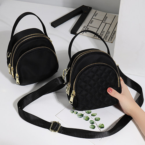 手机包女斜挎2h022新款休闲牛津布小包包百搭潮帆布装手机的小包