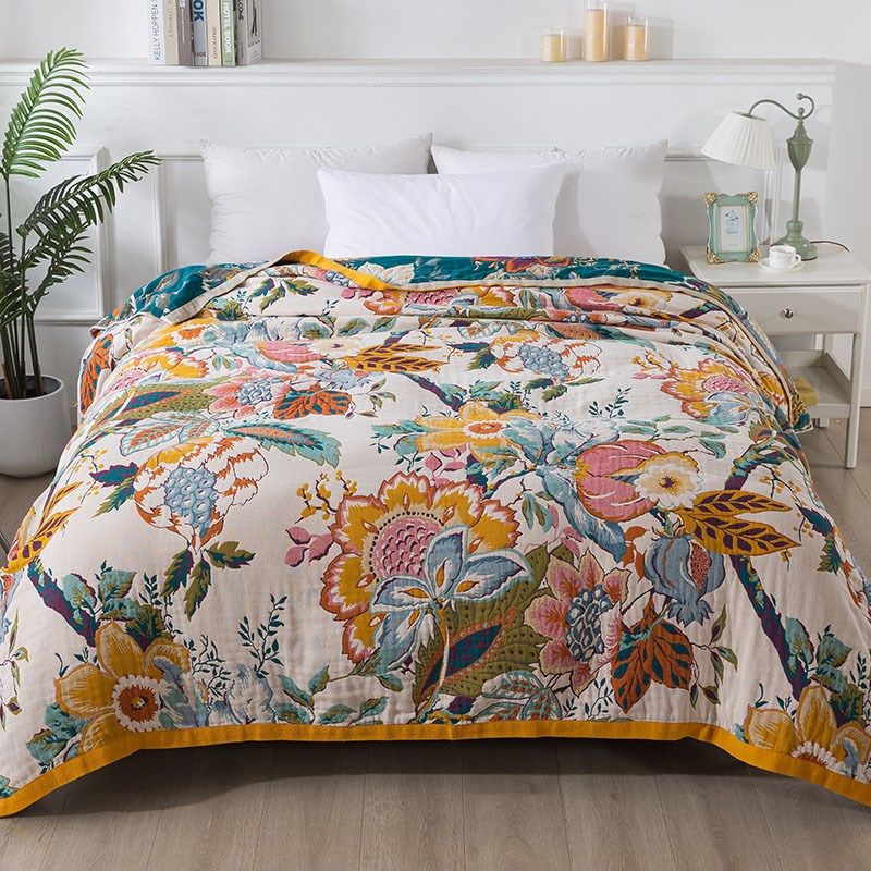 A类四层纱布毛巾被单双人沙发盖毯空调L夏凉被儿童全棉午睡毯,床上用品,休闲毯/毛毯/绒毯,淘宝优惠券,粉丝福利购,淘宝优惠卷