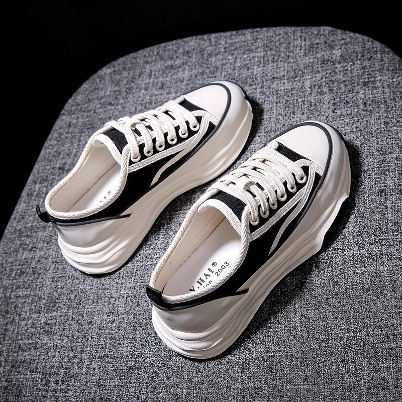 爆款帆布鞋小白女鞋2024春夏A季透气新款女款休闲厚底板鞋单鞋网,女鞋,时尚休闲鞋,淘宝优惠券,粉丝福利购,淘宝优惠卷