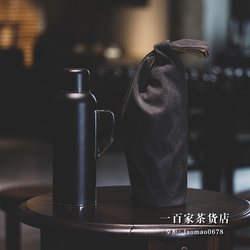 不二学古茶具丨传家壶手提布袋 中式保温壶收Q纳袋便携壶袋小拎袋