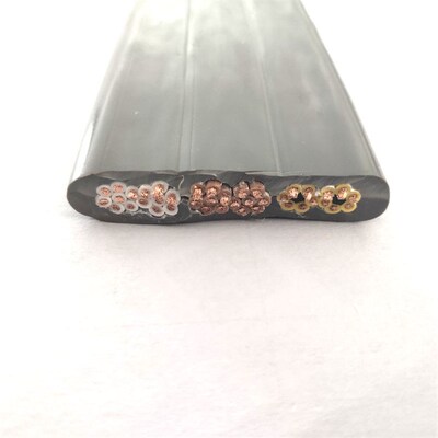 电梯控制纯铜芯电缆 TVVB40*0.75平方扁线灰色环保PWVC外被扁平电