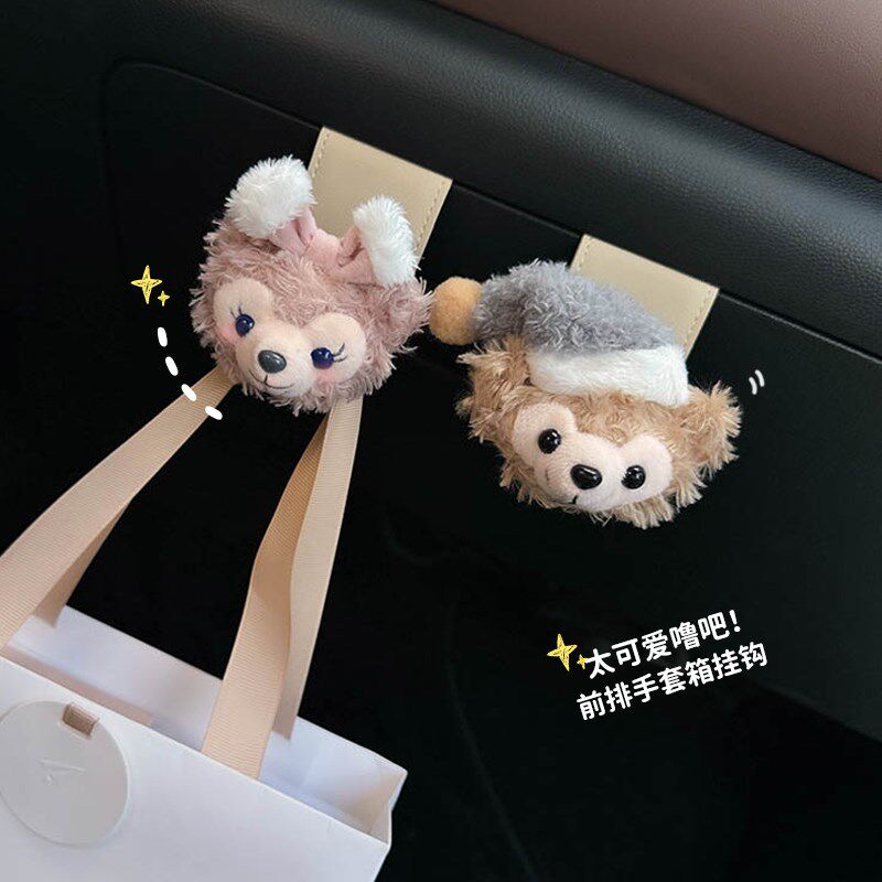 车载副驾驶挂钩j前排手套箱卡通多功能汽车用垃圾袋小挂钩车内装