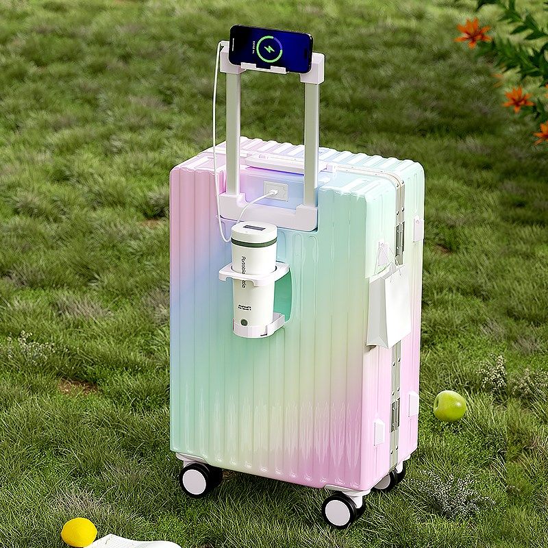 渐变色行李箱女2024新款铝框万A向轮静音大容量26寸密码箱拉杆箱,箱包皮具/热销女包/男包,旅行箱,淘宝优惠券,粉丝福利购,淘宝优惠卷