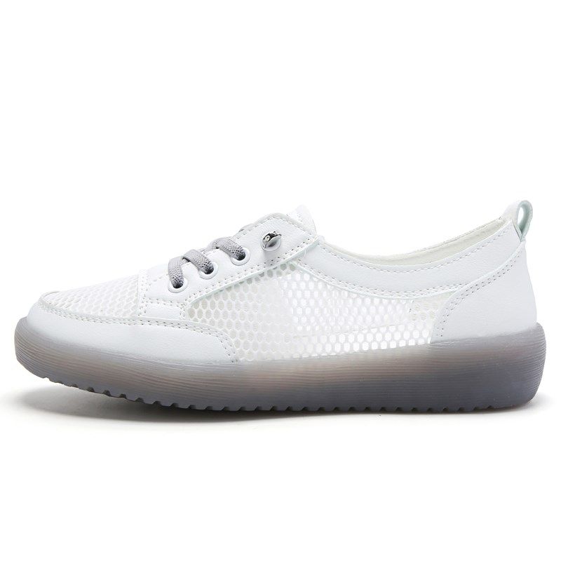 平底镂空小白鞋2025夏季新款女凉鞋百搭日常网面透气Y防滑休闲单,女鞋,浅口单鞋,淘宝优惠券,粉丝福利购,淘宝优惠卷