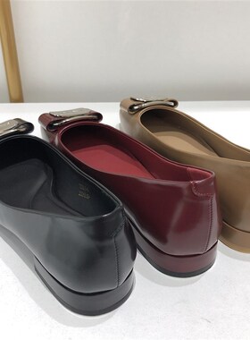单鞋女平底新款春秋女鞋女士豆豆A鞋软皮软底防滑妈妈鞋子9011-3