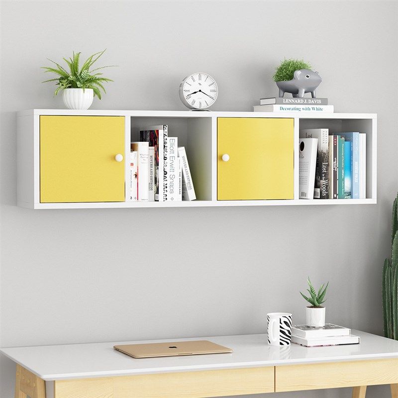 免打孔墙上置物架书架卧室墙面壁柜隔板吊柜下方储T物柜浴室墙壁,住宅家具,吊柜/壁柜,淘宝优惠券,粉丝福利购,淘宝优惠卷