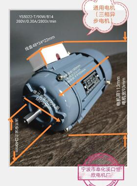 大量供应三相异步电动机-YS5022-T-90W-B14三相异步鼠笼电动机