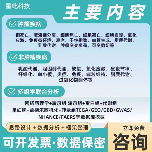 医学SCI数据分析选题指导临床预测生信分析meta分析设计全套服务
