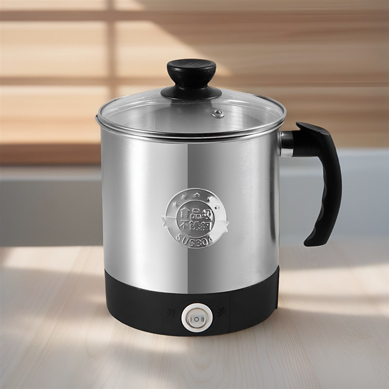 0不锈钢多功能迷你便携电热水杯小型加热牛奶杯旅行便携煮面锅