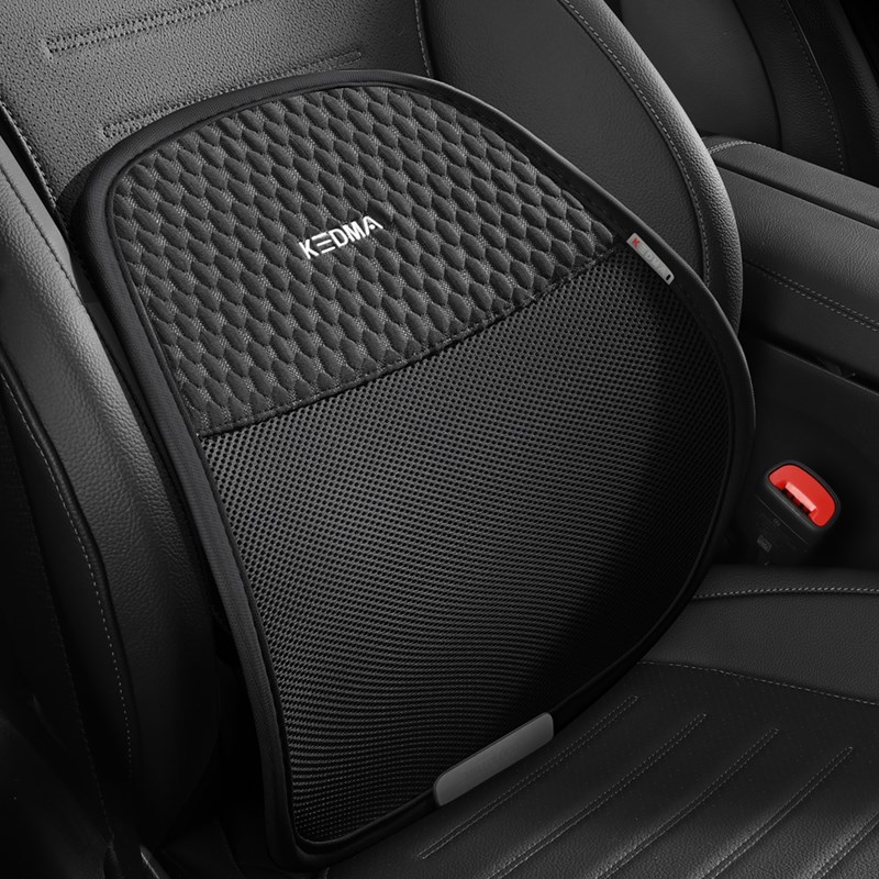 汽车腰靠夏季座椅冰丝透气腰靠按摩坐垫靠背办公室护腰靠垫车用品