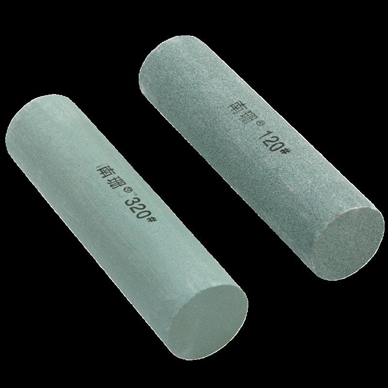 圆柱形油石条*圆形绿碳化硅砂条模具玉石文玩打磨抛光精磨