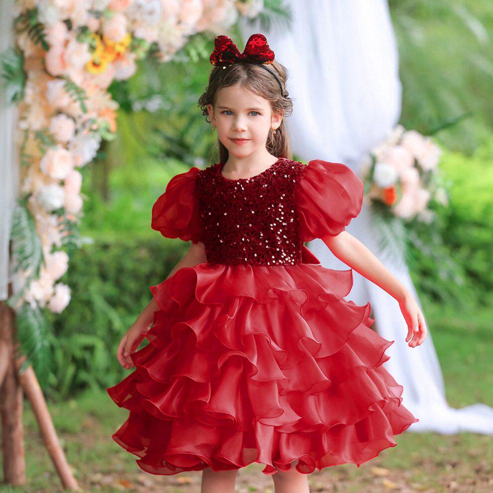 甄选儿童礼服公主裙六一演出蓬蓬裙 小主持人走秀女童连衣裙