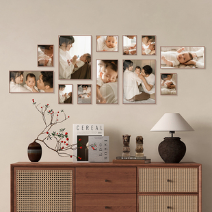 照片墙组合相框装 饰创意墙不规则洗相片定做成挂墙客厅高级感相框