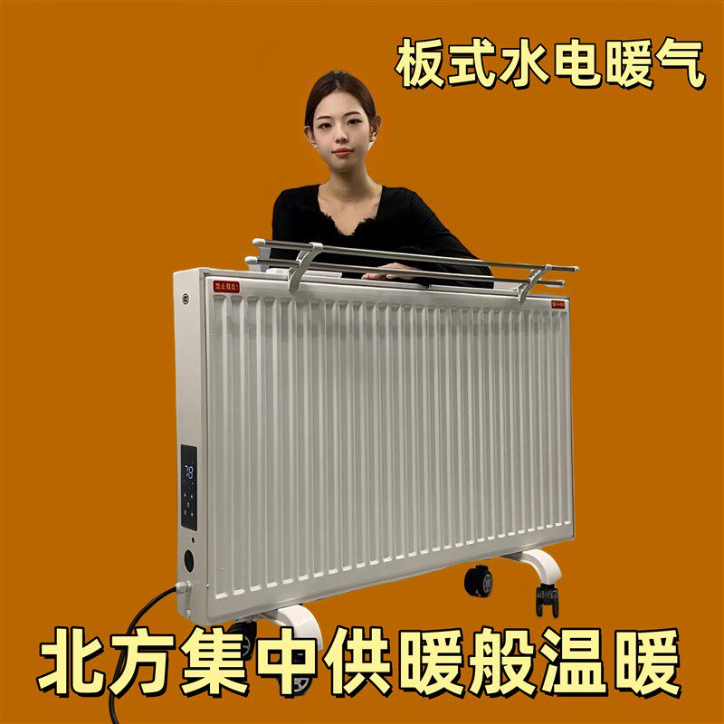海鸥思板式加水电暖气取暖器全屋升温挂墙电暖器注水循环电暖气