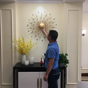 欧式铁艺壁饰立体墙饰客厅玄关现代艺术挂饰壁挂太阳镜