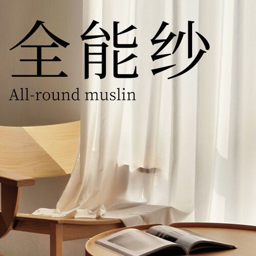 帘目丨全能纱 客厅单层纱透光透氛围感白纱落地阳台书房