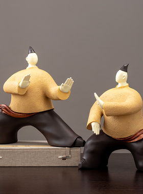 新国潮太极创意物抽象艺术玄关客厅酒柜办公室装饰礼品