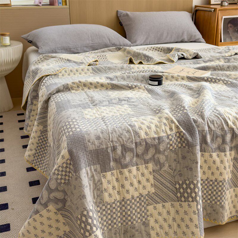 全棉三层a纱布盖毯毛巾被毛毯办公室午休毯子夏凉被沙发披肩毯,床上用品,休闲毯/毛毯/绒毯,淘宝优惠券,粉丝福利购,淘宝优惠卷