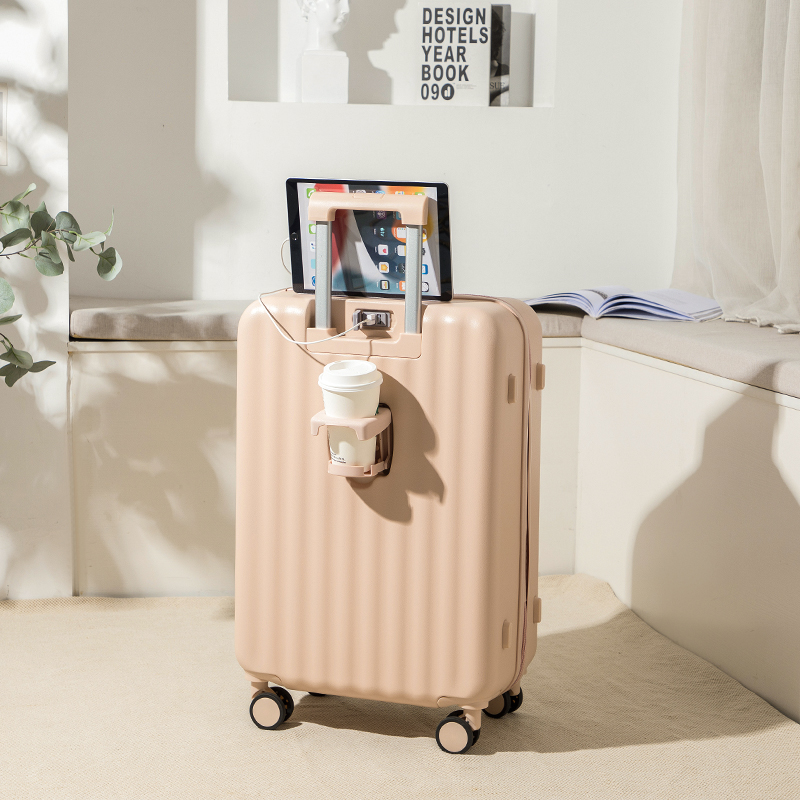 新款行李箱拉杆箱女轻便小型20寸登机箱耐K用24寸拉链密码旅行箱