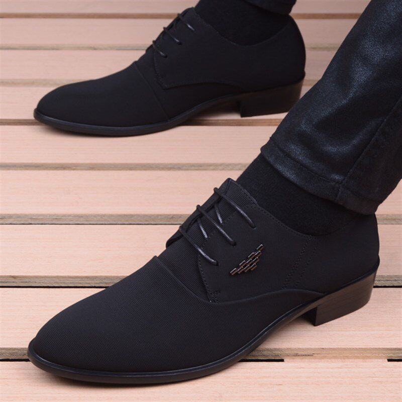 男士商务正装休闲皮鞋o英伦尖头男式内增高布鞋韩版潮流百搭男鞋,流行男鞋,休闲皮鞋,淘宝优惠券,粉丝福利购,淘宝优惠卷