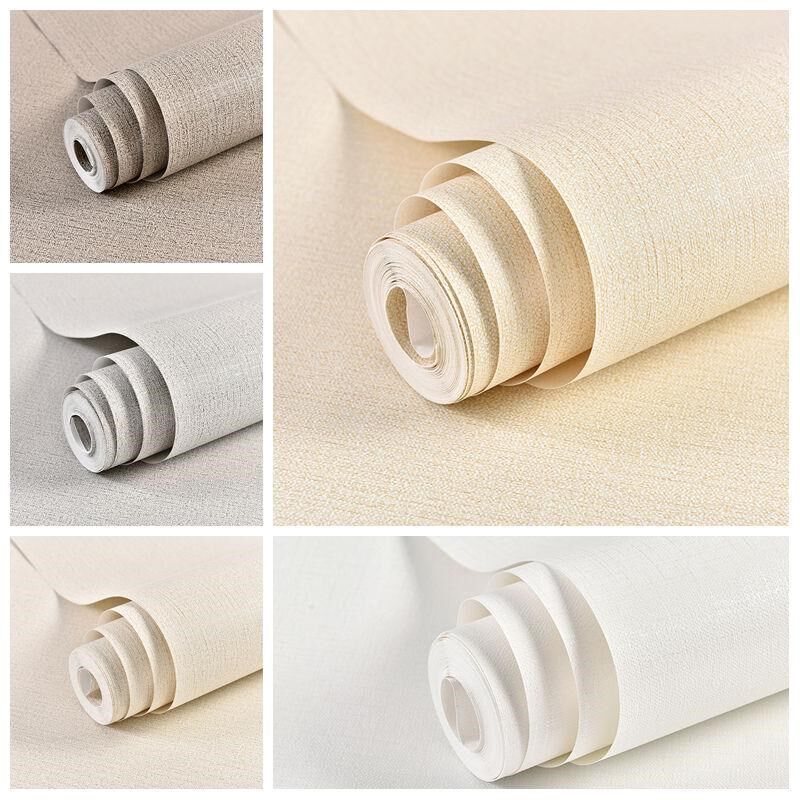 简约现代素色亚麻自粘墙纸卧室客厅I餐厅背景墙高级感装饰壁纸,家装主材,无纺布墙纸,淘宝优惠券,粉丝福利购,淘宝优惠卷