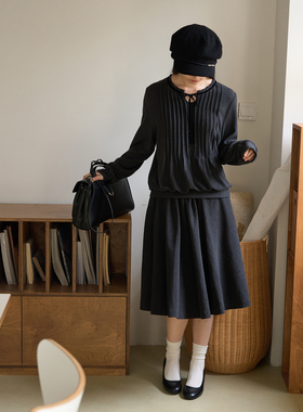 aww 高级烟灰·抽绳A字蓬蓬半裙