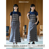 收腰显瘦泡泡袖 aww 撞色打揽收腰·100%棉落肩设计拼接短袖 上衣