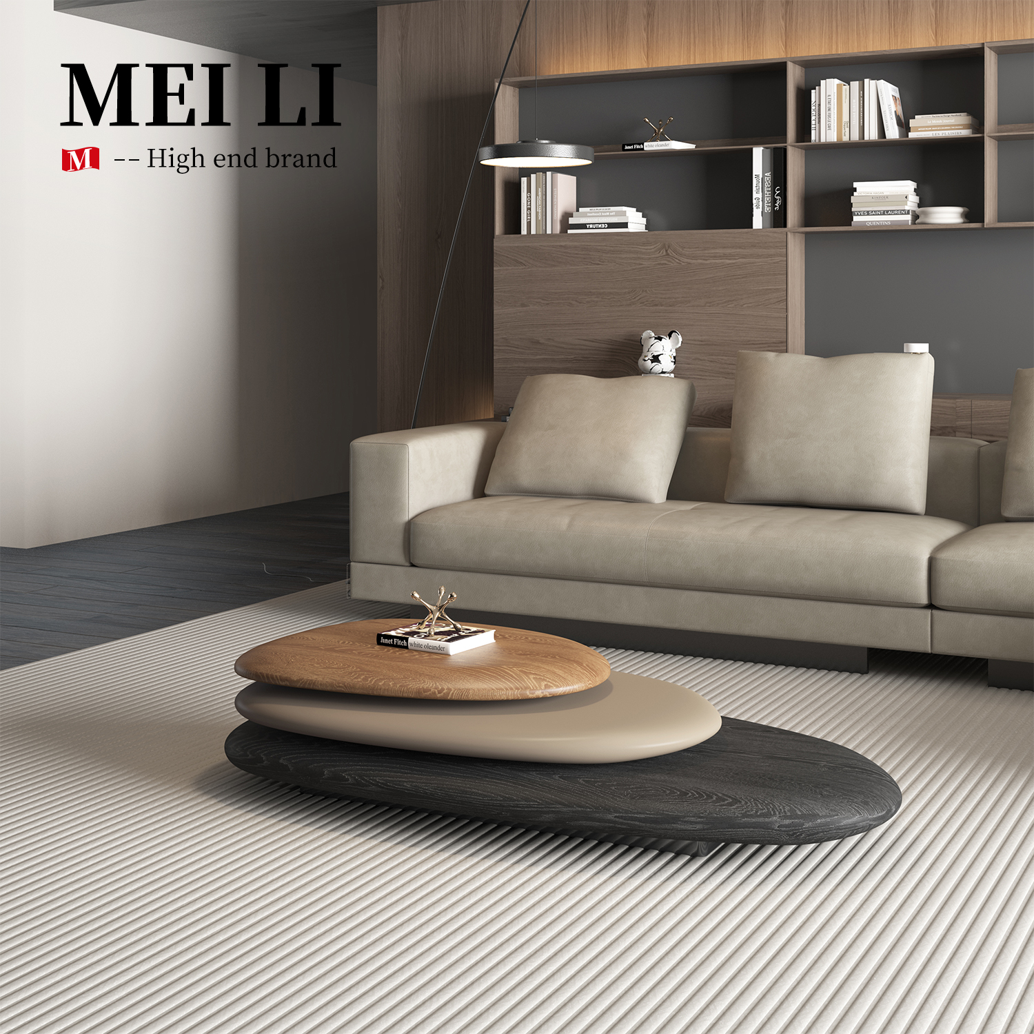 现代简约茶几组合客厅家用小户型轻奢高级感设计师款创意茶几