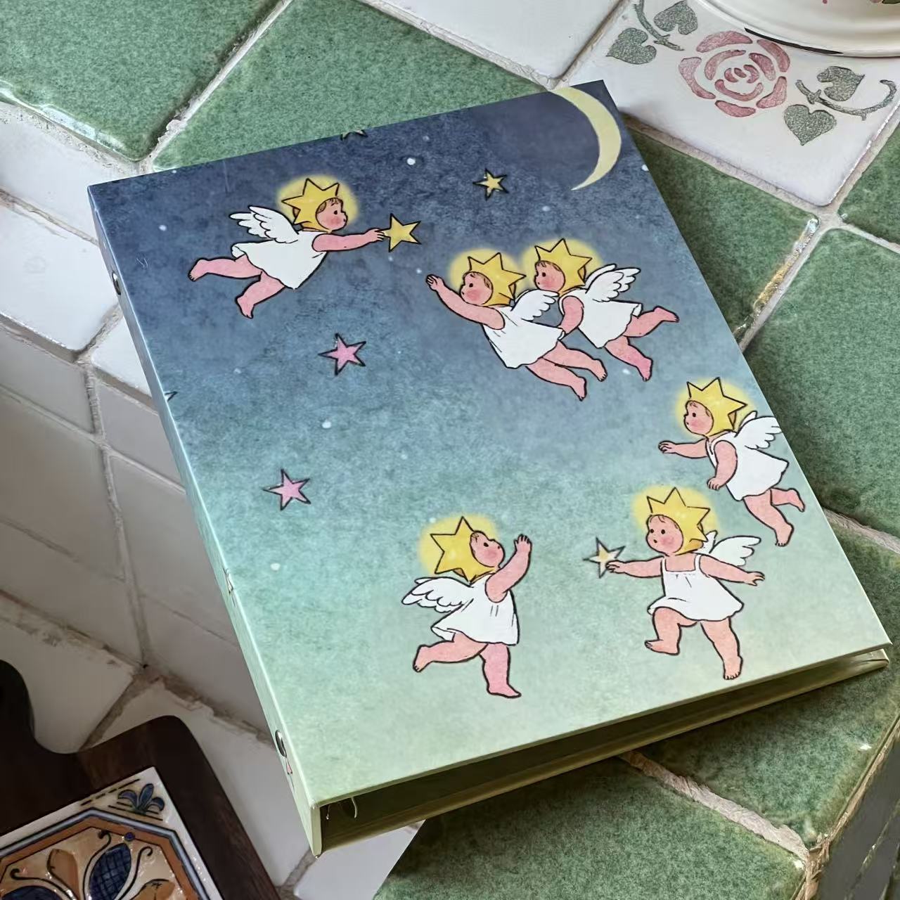 原创摘星天使A5硬壳活页卡册高颜