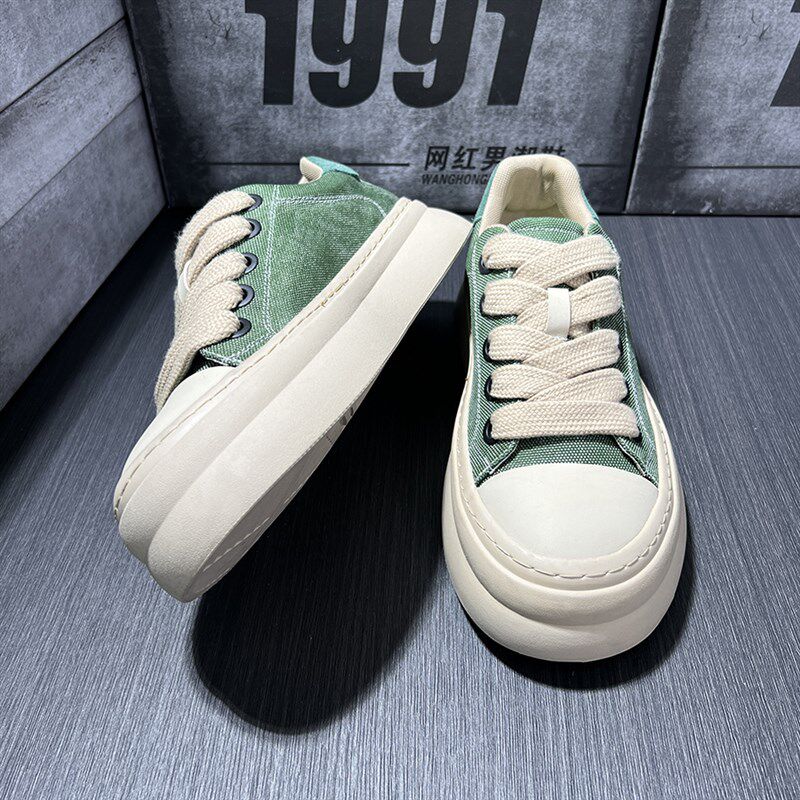 2025春季新款软底板鞋低帮系带休闲鞋男帆布P透气韩版潮流小众男,流行男鞋,休闲板鞋,淘宝优惠券,粉丝福利购,淘宝优惠卷