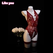 LikeYou灼灼其华rdquo性感蕾丝连体衣镂空透视免脱开档内衣qqny女