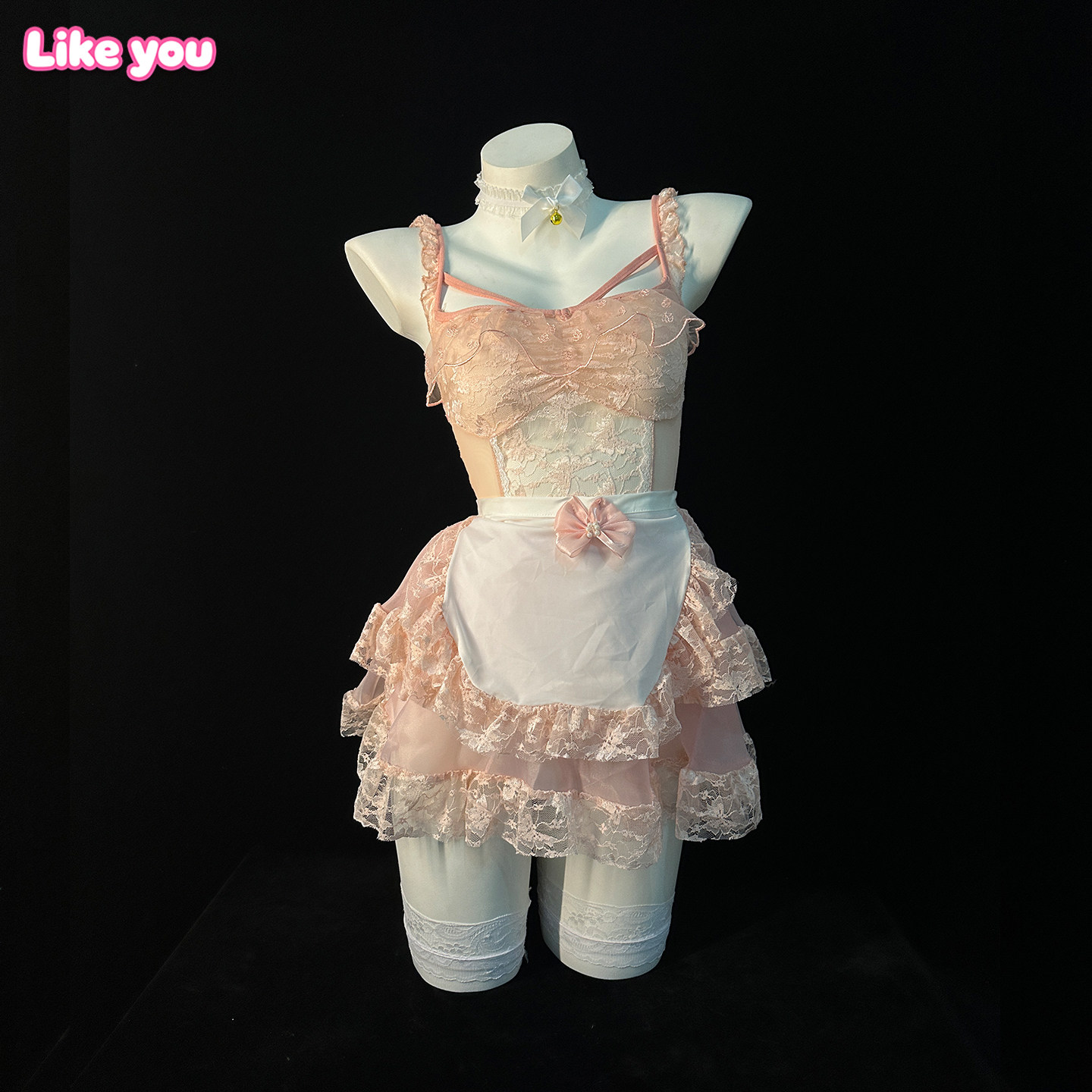 Like You性感qqny可爱纯欲睡裙女夏免脱蕾丝有诱惑禁欲系角色扮演