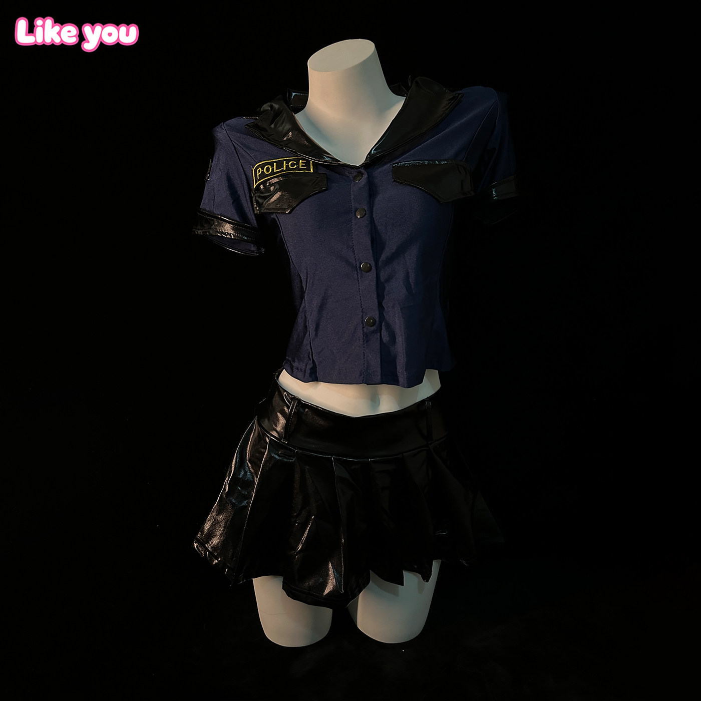 Like You 小胸显大qqny趣情内衣纯欲性感羞耻大尺度女魅魔cos警花