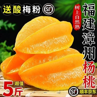 福建漳州甜杨桃5斤整箱洋桃新鲜水果应当季红扬桃五角星阳桃包邮