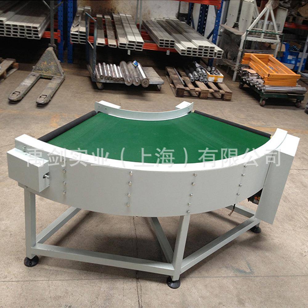 定制90度转弯皮带输送机高质量柔性非标转弯输送机宽皮带转弯机