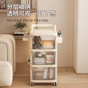 桌下零食玩具储物柜收纳柜移动分层小推车免安装 抽屉式 置物架实用