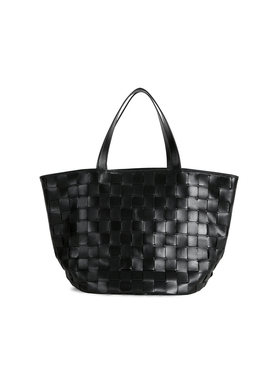 编织小托特菜篮子手拎单肩包羊皮 10198