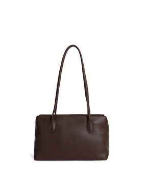 【亚楠】Terrasse腋下包头层牛皮长肩带托特包肯豆8806乌木色