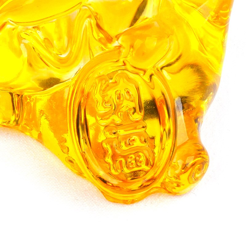 七彩琉璃水晶龙摆件开业乔迁庆典招财纳福礼品客厅电视柜桌面装饰
