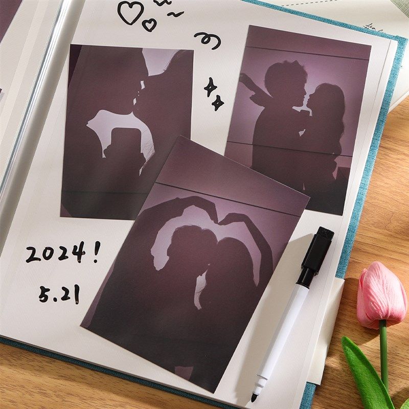 与光同行覆膜相册DIY大容量手工照片本册6寸家庭记录收纳粘贴式定
